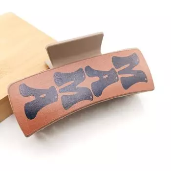 1/7 PCS Fashion Women Hair Claws Clips 4inch Mother s Day PU Leather Hair Clips Claws Women Mom Festival Party Hair Accessories