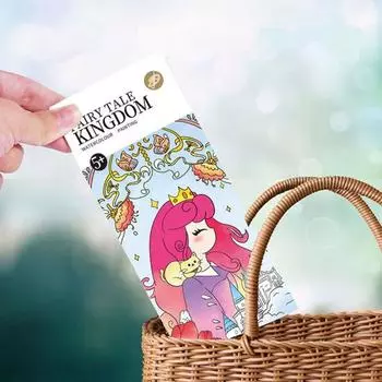 1/7 шт. Акварельная живопись, детская книга-закладка, веселая книга для рисования с 21 уникальным G