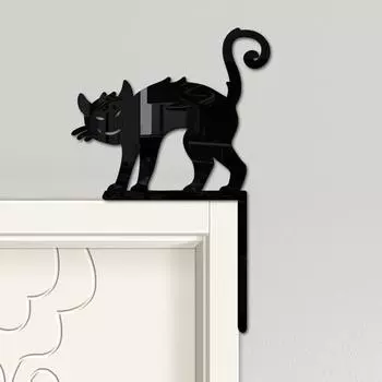 1/7 шт. Хэллоуин дверь топпер настенная наклейка 3D ведьма призрак черная кошка паутина тыква окно A