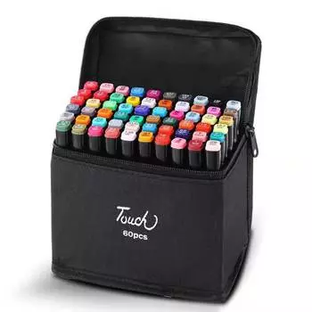 1-80 Color Art Sketch Marker Set Стандартные масляные маркеры на спиртовой основе Twin Tip Mark