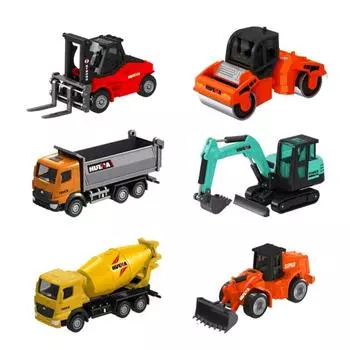 1:80 масштаб инженерная модель автомобиля погрузчик самосвал экскаватор бульдозер игрушка коллекция игрушек Forklift yellow