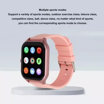 1,83-дюймовые смарт-часы GT40 с полным экраном HD, 128 Мб, IP67, водонепроницаемые смарт-часы с поддержкой Bluetooth и вызовов, розовые