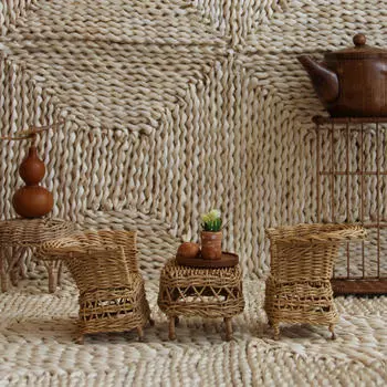 1: 8 12 Кукольный домик Мебель Стол Ролевые игры Игрушка Сцена из жизни Спальня Декор Подарок Модель