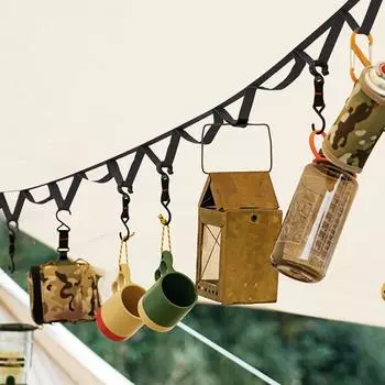 1,8/5 м уличная подвесная веревка портативный ремешок навес вешалка для кемпинга ремень для хранения рюкзак походная палатка аксессуары 180cm чёрный