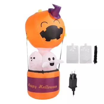 1,8 м надувной призрачный шар, привлекающий внимание, тыква, надувное украшение для двора со встроенным светодиодом для