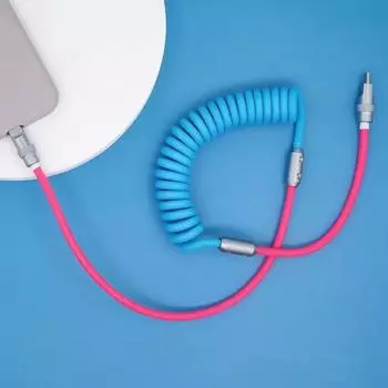 1,8 м супер 6A PD 100 Вт автомобильный телефон USB тип C на тип C данные быстрая зарядка телескопический Cbale для 15 Pro Max Samsung Xiaomi 1.8M зелёный