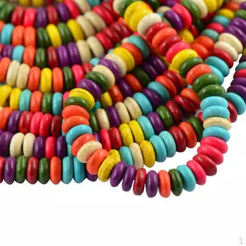 1 8 мм разноцветные бирюзовые бусины-разделители из драгоценных камней Rondelle