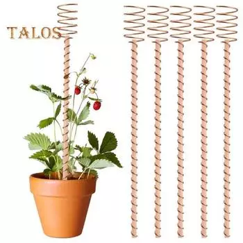 1/8 шт. 13,5-дюймовые колья для электрокультуры, высокопроизводительные намотки по часовой стрелке, простые в установке многофункциональные длинные медные садовые колья 1pc