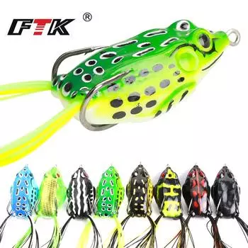 1/8 шт 15G Лягушка Приманка Шланг Пластиковая Приманка с Рыболовным Крючком Искусственный Глаз 3D 1#