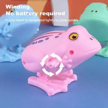 1/8 шт. Детская заводная мультяшная игрушка-лягушка, батарейки не требуются, заводная пружинная прыгающая красочная игрушка-лягушка, сувениры для вечеринок для детей и взрослых, ностальгический подарок 1pc