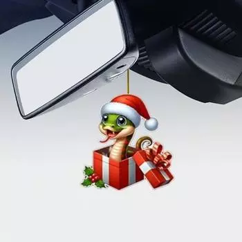 1/8 шт. Подвески в виде мультяшной змеи, подвесные украшения с шнурком, рождественский акрил