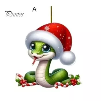 1/8 шт. Подвески в виде мультяшных змей, подвесные украшения со шнурком, легко подвешиваемые рождественские акриловые украшения, персонализированные подвесные аксессуары G
