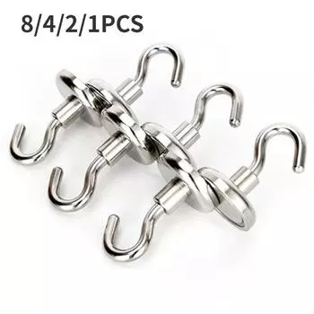 1-8 шт. прочный неодимовый магнитный крючок, удерживающий до 12 кг 5 фунтов, диаметр 20 мм, магниты, быстрый крючок для дома, кухни, рабочего места и т. д. 10mm