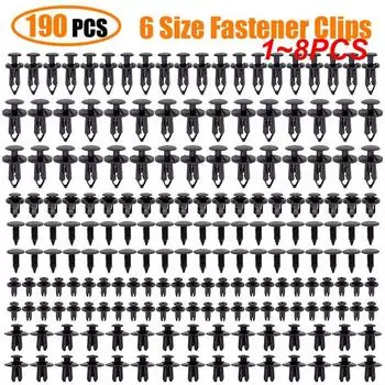 1~8 шт. Размер автокрепежа зажимы смешанные автомобильные зажимы фиксатор заклепки дверная панель подкрылок бампер отделка крыла автомобильные аксессуары