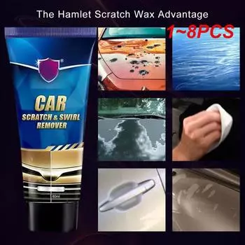 1 ~ 8 шт. средство для удаления царапин автомобиля, комплект для ремонта царапин, ремонт царапин, полировка, воск против царапин, крем, средство для очистки краски, полироли
