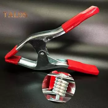 1/8 шт., уличный А-образный зажим, сверхмощный зажим для челюстей, толстая защита от ржавчины, удобная ручка, противоскользящая, без деформации, сильный пружинный зажим для деревообработки A