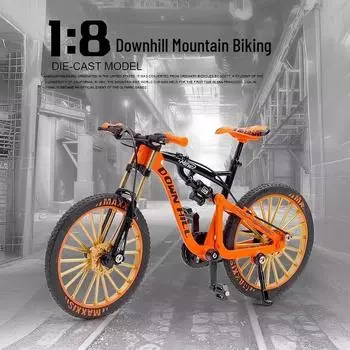 1:8 Украшение для модели горного велосипеда из сплава - внедорожная игрушка для мальчиков Children s bicycle model чёрный