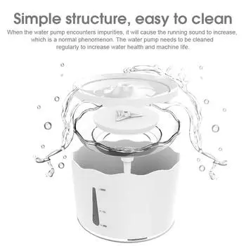 1.8L фонтан для воды для кошек и собак, миска для поения домашних животных, USB, автоматический дозатор воды, супер тихая поилка, автоматическая кормушка для кошек и собак Free size&As photo shows белый