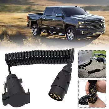 1.8m 7 Pin Wire Part Splices Circuit Male To Male Plug Light Cable Trailer Board Truck Couplings Socket Plug Circuit Extens U9r3