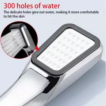 1~8PCS Upgraded High Pressure 300 Holes Rainfall Shower Head Water Saving Sprayer Nozzle Bathroom Accessories 3 inch