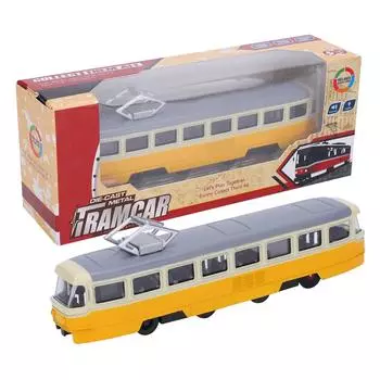 1:90 Детская игрушечная машинка с оттяжкой, детская модель автомобиля из сплава, украшение со звуком и светом(желтый )