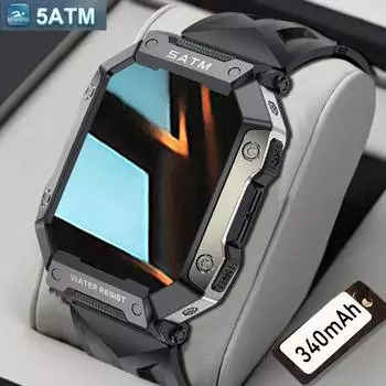 1,92-дюймовые водонепроницаемые умные часы для мужчин, 24-часовой мониторинг здоровья, фитнес-трекер, водонепроницаемые умные часы Ip68 для мужчин