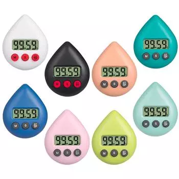 1-99 минут электронный цифровой таймер громкий сигнал тревоги форма капли воды таймер обратного отсчета для приготовления пищи, изучения домашних заданий, упражнений, гаджет