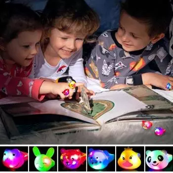 1/9/36 шт. светодиодные светящиеся кольца водонепроницаемые неоновые кольца 9 цветов формы светящиеся неровные 1pc