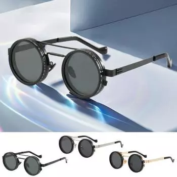 1-9 передач регулируемые солнцезащитные очки тонированные очки ретро круглые поляризованные очки с ND фильтр линзы для мужчин рыбалка вождение пляж тень золотистый