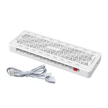 1-9 портов 2 в 1 ARGB + PWM Fan HUB 5V 3Pin ARGB Chassis Fan Controller Expansion Adapter