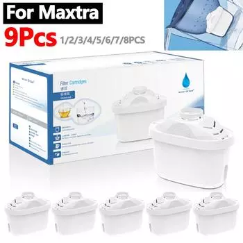 1-9 шт. Универсальный картридж для фильтров для воды Maxtra, уменьшающий накипь, картриджи для фильтров с хлором, активированный уголь для кухни