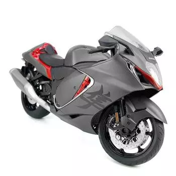 1/9 Suzuki Hayabusa 2023 модель мотоцикла литой игрушечный мотоцикл светло-серый 1/9-Size:24.5*10*13.5cm белый