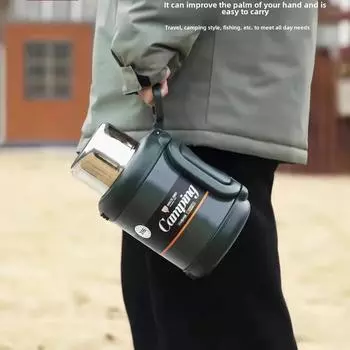 1.9L Спортивный термос Бутылка для воды Спортивная велоспорт Чашка Портативная Большая емкость Бутылка для воды Для Фитнеса Кемпинга Мужской чайник для воды 1.9L зелёный