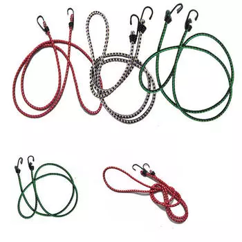1 эластичный эластичный шнур для банджи, крючки, велосипедные веревки, стяжки для багажа, автомобильный ремень, багажник на крышу