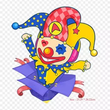 1 апреля День смеха Термоперенос виниловых нашивок Наклейки для одежды Аппликации своими руками Моющиеся нашитки