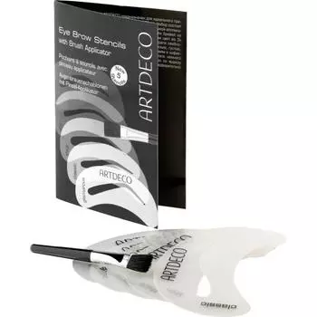 1 ARTDECO eyebrow stencil & brush applicator
