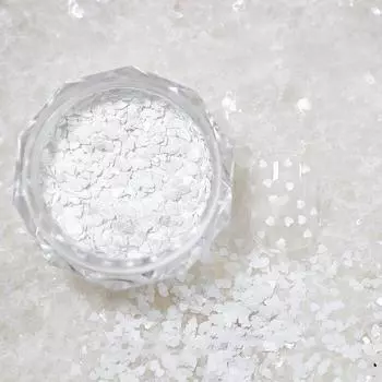 1 банка 1 мм мини сверкающий любовь глиттер для ногтей сверкающее сердце украшение для ногтей дизайн для ногтевого салона милые аксессуары дизайн для нейл-арта своими руками белый