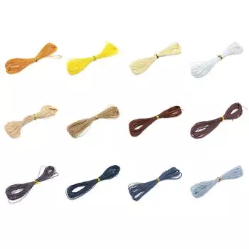 1 бар, 1 мм * 9,5 м, нейлоновая веревка, восковая нить 1 бар, восковая нить для DIY, ювелирный материал, модная нейлоновая веревочная нить, креативные аксессуары, восковая нить ручной работы Thickness about 1mm (3 strands), Length about 9.5m