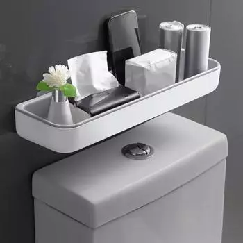 1 белая прямоугольная полка, расширенная полка без отверстий, подходит для различных сцен, проста в использовании и эффективно использует пространство стены. белый