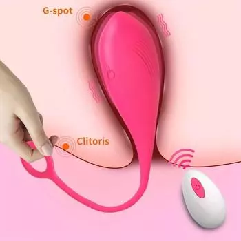 1 беспроводной вибратор Love Egg - конфиденциальный пульт дистанционного управления, мощная вибрация, двойная стимуляция клитора и точки G для максимального женского удовольствия