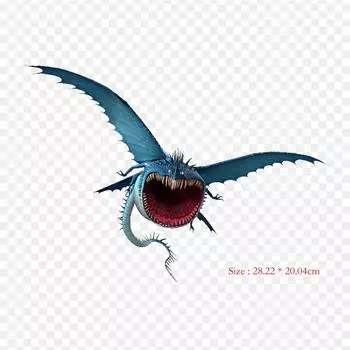 1 беззубый икота, термопереносная печать, виниловые нашивки, наклейки для одежды, аппликации «сделай сам», моющиеся нашивки