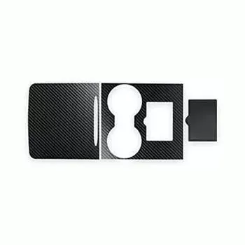 1 Black Center Console Wrap Cover Kit Fits For 2021-2022 Tesla Model 3 Model Y