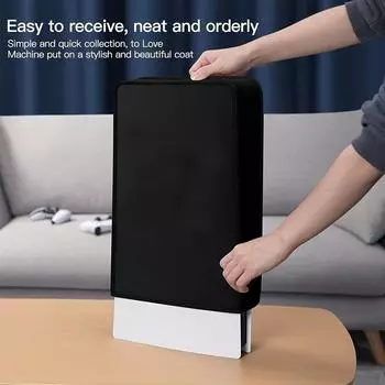 1 Black Waterproof Dust Cover Protective Case Shell for PS5 Console Accessories