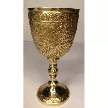 1 бокал для вина из цельной латуни, бокал для вина, бокал ручной работы из гравированной латуни с тиснением