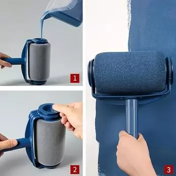 1 большая кисть для легкой покраски стен — легкое самогрунтование, превосходное покрытие и гладкая отделка для латексной краски и проектов по благоустройству дома