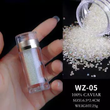 1 Bottle Nail Art Micro Beads Rhinestones Crystals Nail Glitter Rhinestones for DIY Decoration 3D