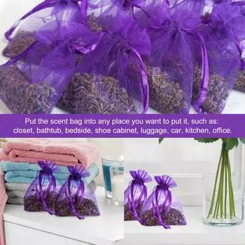 1 Box Aromatherapy Bag Anti-pest Natural Dried Lavender Wardrobe Closet Car Hanging Fragrant Sachet Air Freshener Home Scents