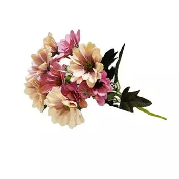 1 букет, 10 голов, европейский стиль, осенние искусственные ромашки, цветы для домашнего декора синий