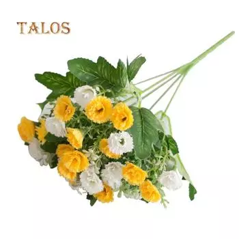 1 букет, 25 голов, сиреневый искусственный цветок, растение, свадебные украшения, домашний декор, домашний декор фиолетовый