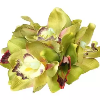 1 букет, 7 головок, искусственный цветок орхидеи, домашний отель, свадебный декор для свадебного стола